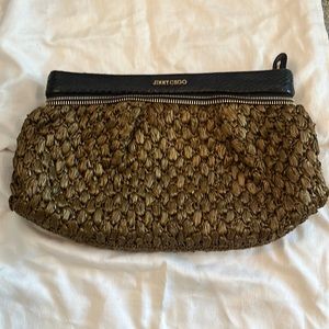 *Authentic Jimmy Choo Raffia  Clutch Purse